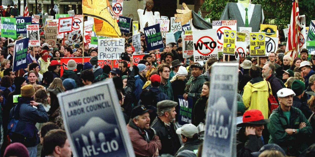 I was thinking about the 1999 WTO protests in Seattle today